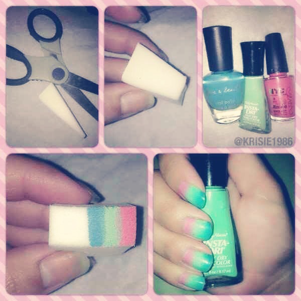 Makeup sponge and some scissors can go a long way...