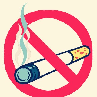 2. Don't Smoke!
~Smoking makes your skin look older and contributes to wrinkles.If you smoke, the best way to protect your skin is to quit.
