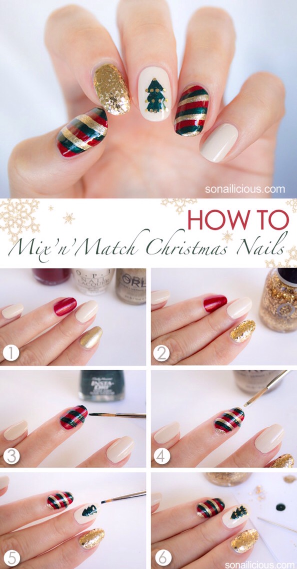 Christmas Nail Tutorials🎄