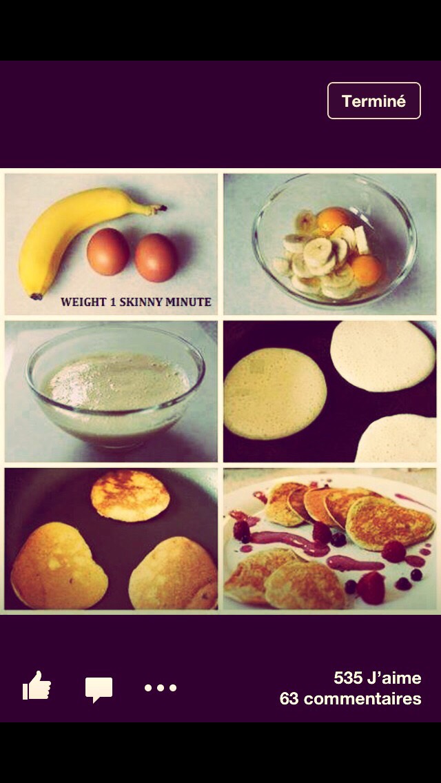 Pancakes are my favorite breakfast - and these ones are good. I like to add some chocolate chips, but feel free to do whatever you want with them. I can't believe making pancake batter can be as easy as just blending a banana and eggs! ❤️