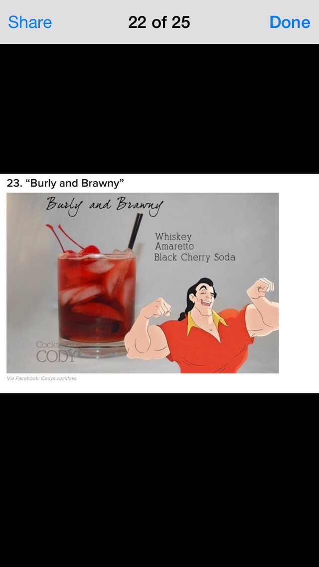 Disney cocktails 🍹