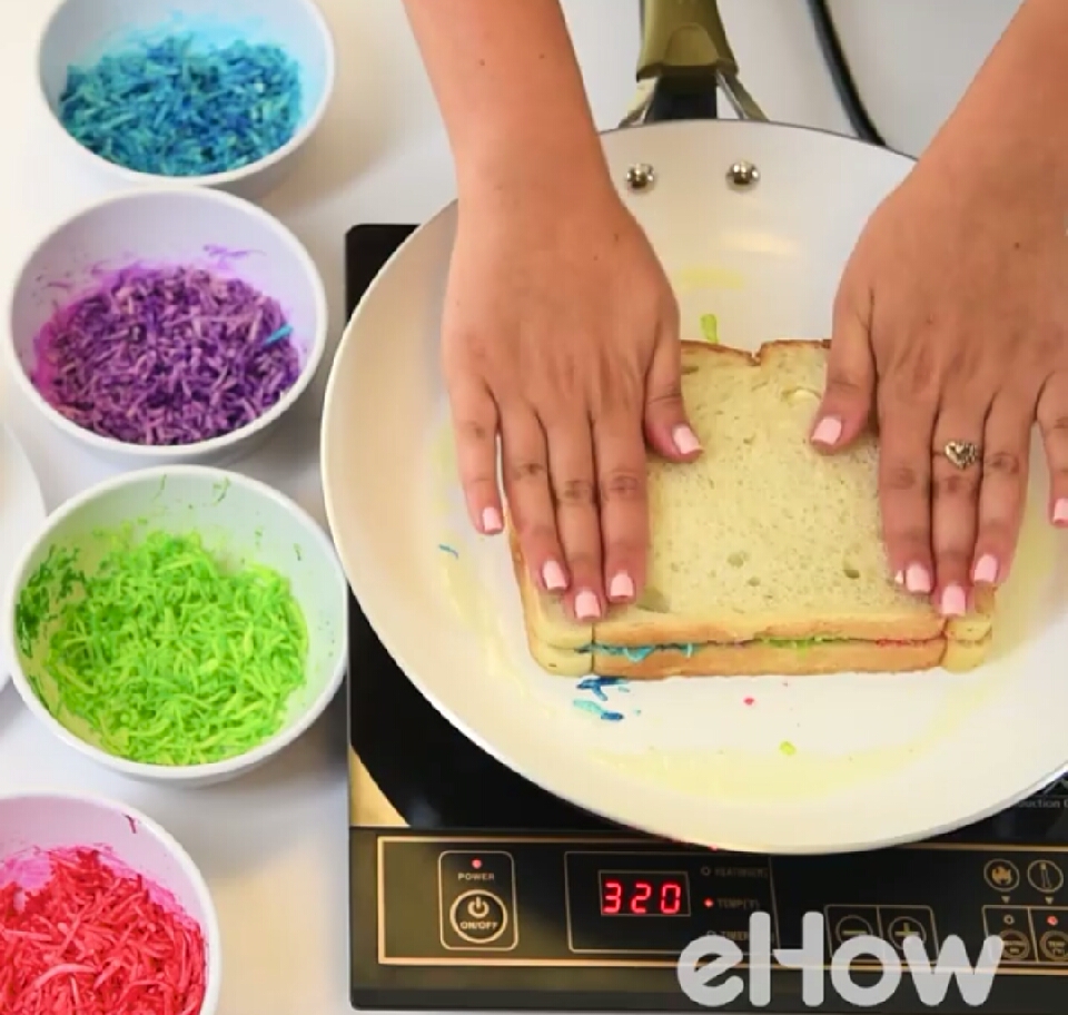 Rainbow Grilled Cheese!!!!