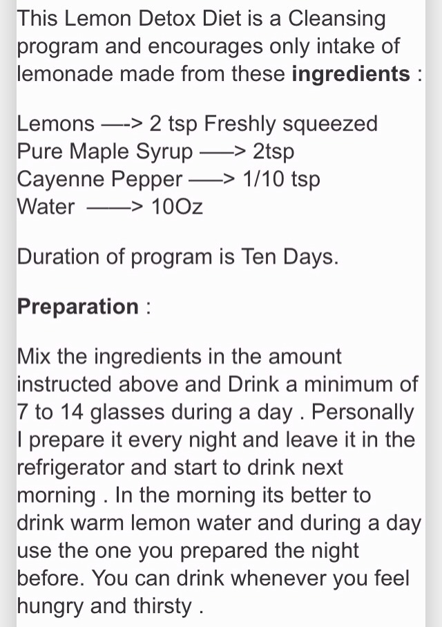 Master Lemon Detox Diet Used By Beyonce 😍