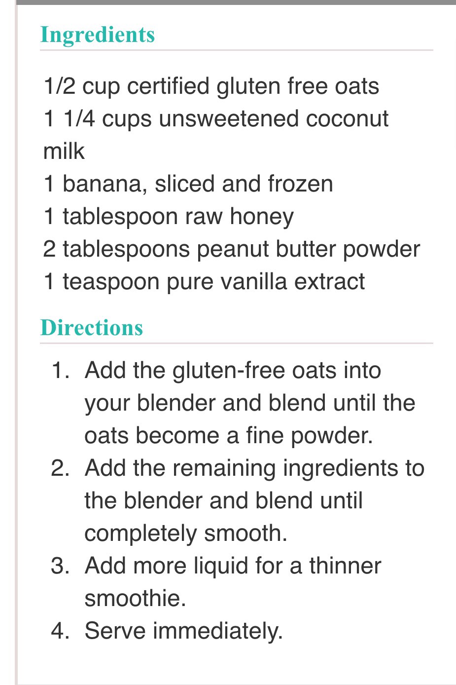 Peanut Butter Banana Oatmeal Smoothie 😋👍❤️