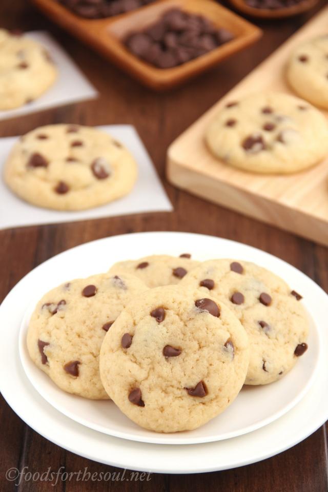 The ULTIMATE Healthy Low Fat Chocolate Chip Cookies -- So Buttery, Soft & Chewy!