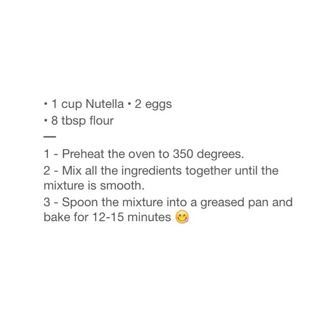 Easy Nutella Brownies