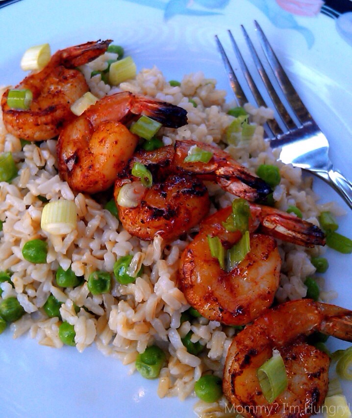 Grilled Shrimp with Brown Butter and Rice