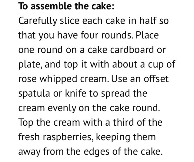 Raspberry Rose Cake 