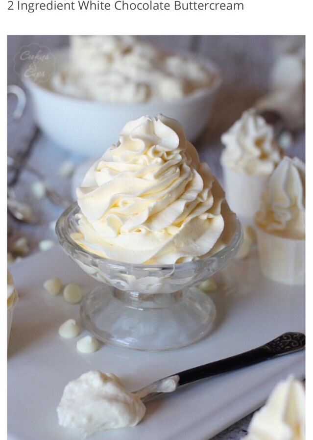 2️⃣ Ingredients White Chocolate, Fluffy Buttercream. 😊 Unbelievably Tasty. 😊