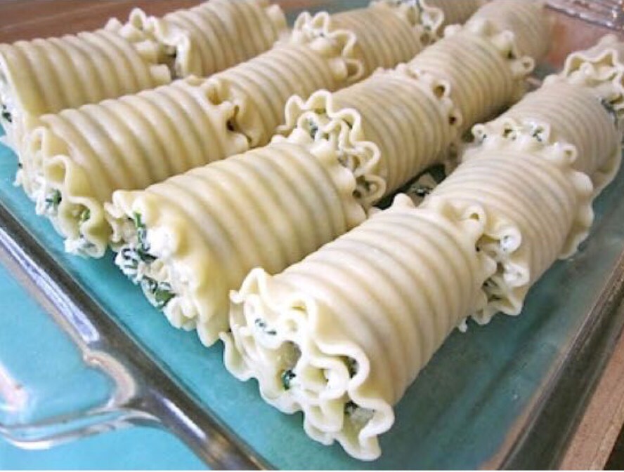 Spinach Lasagna Roll-Ups Recipe 