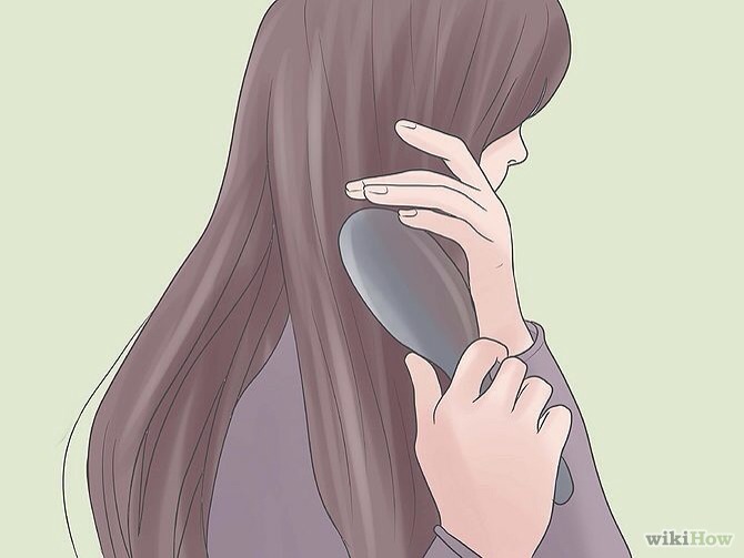 First make sure your hair is brushed well