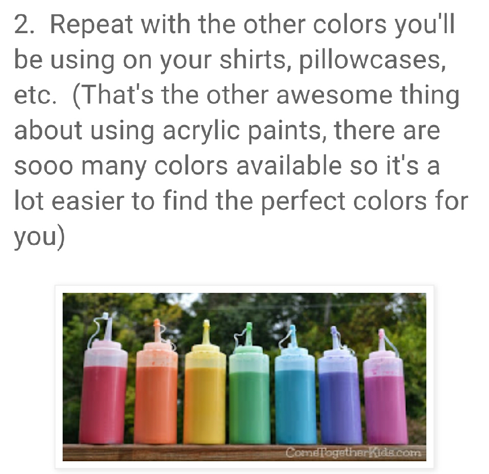 Tye Dye With Acrylic Paint!!