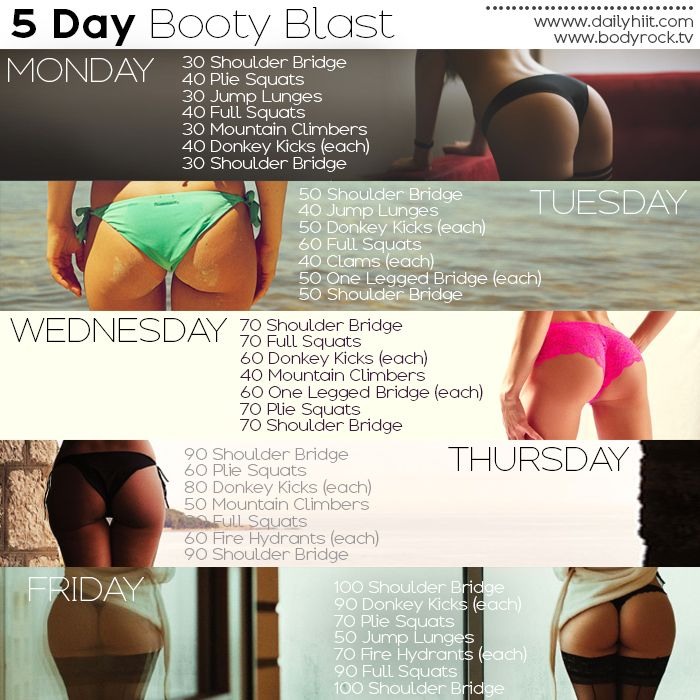 ⚡️✨6 Different 5 Days A Week Workouts To Start Trying Now✨⚡️