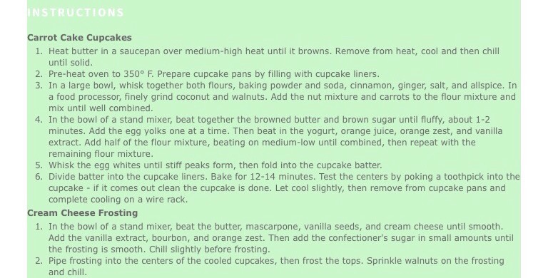 Carrot Cake Cupcakes