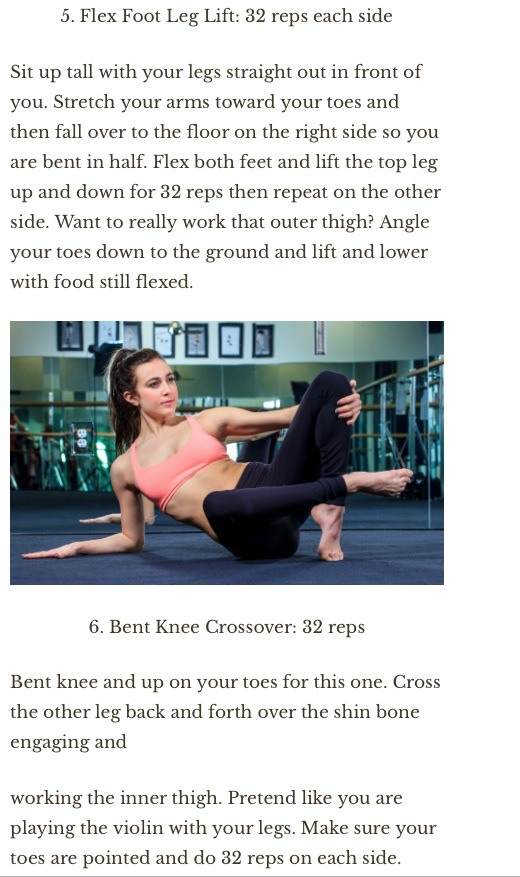 💃6 Moves For Thighs Like A Dancer💃