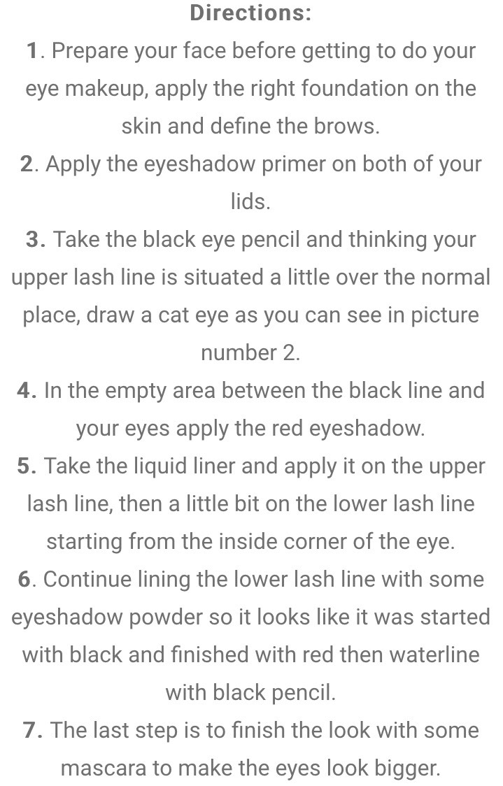 Black And Red Eye Makeup 