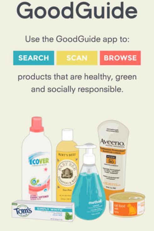 11. Good Guide tells you the health, environmental, and social impacts of products when you scan their barcode.