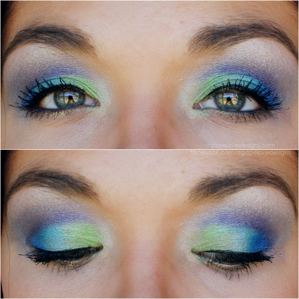 Sexy Dark Blue Makeup Tutorial 