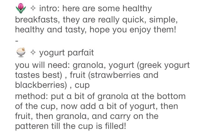 Quick Healthy Breakfasts ♥️