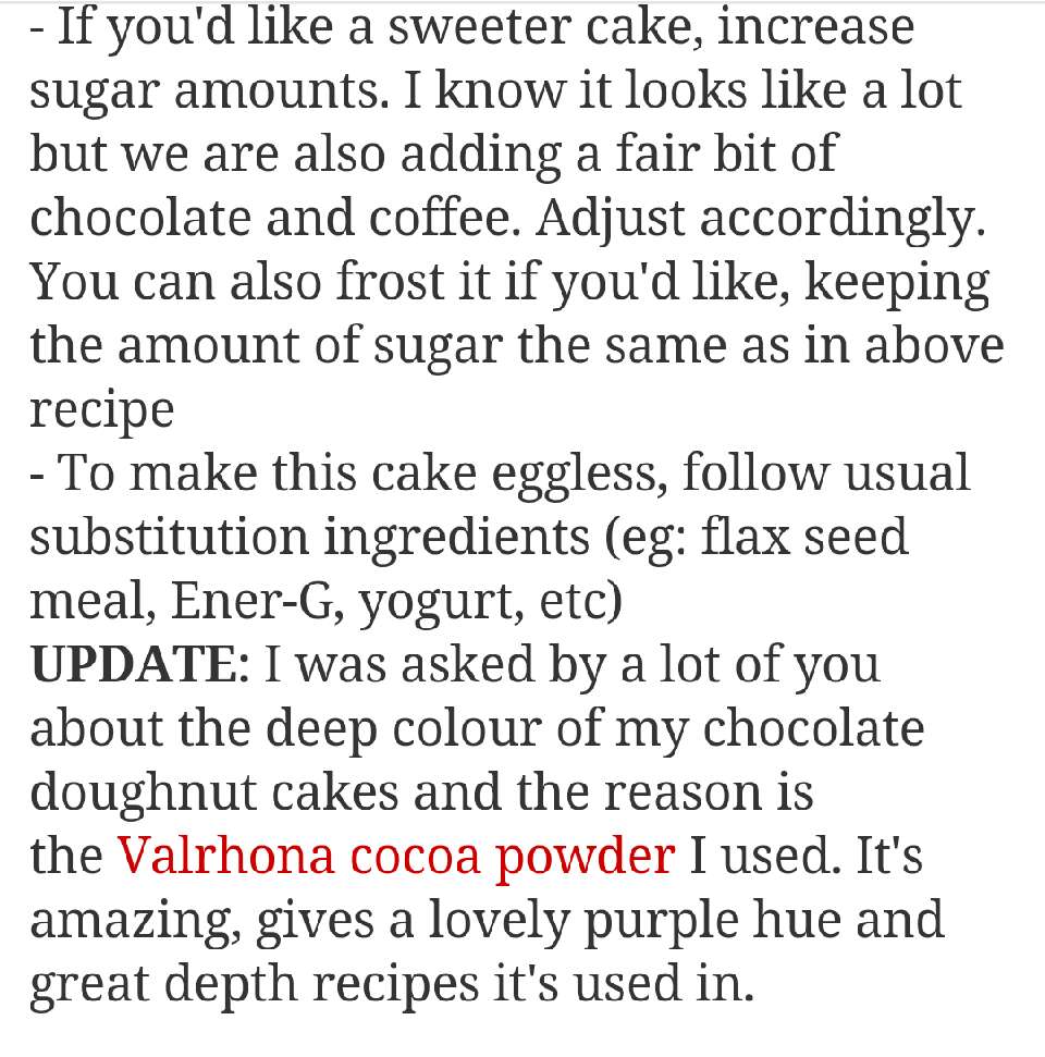 Dark Chocolate Cake Doughnuts