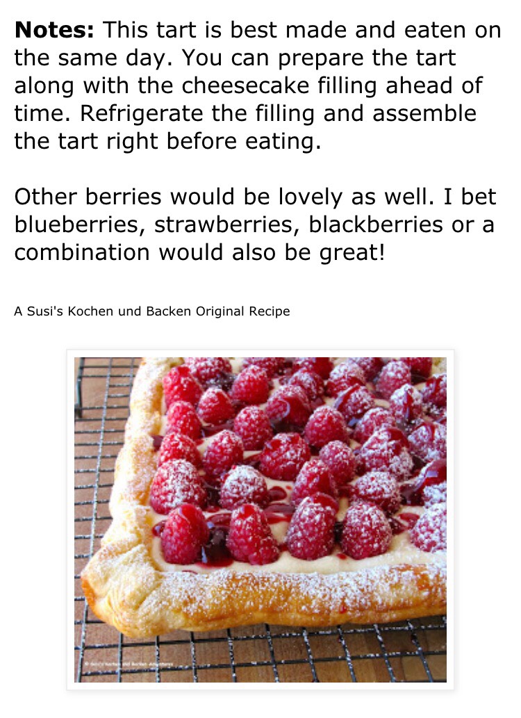 Rustic Raspberry Lemon Cheesecake Tart.