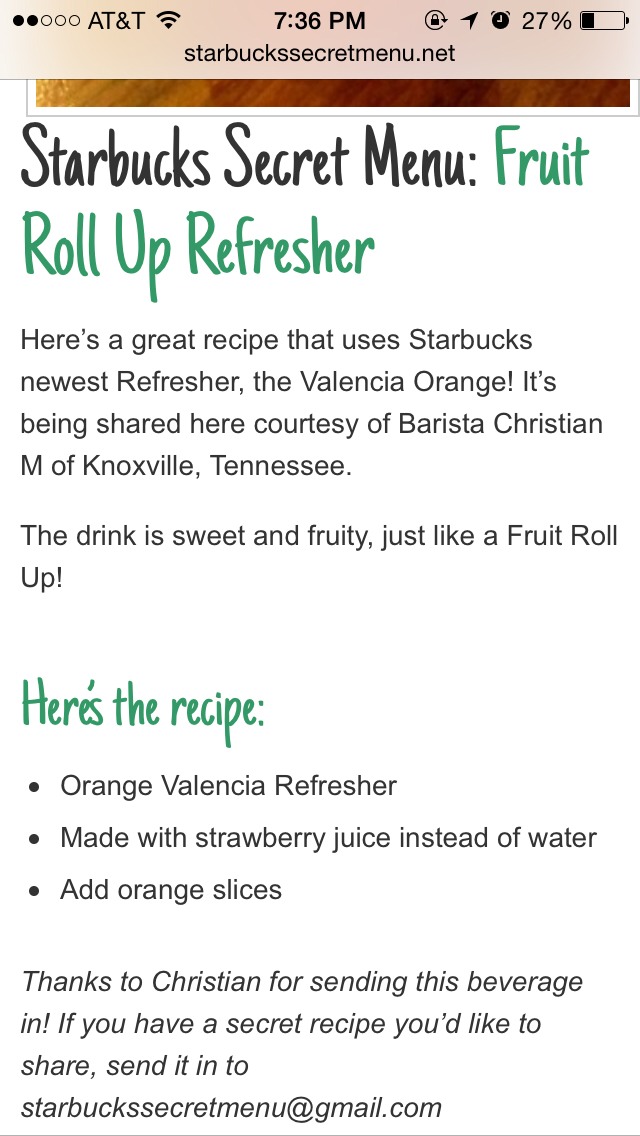 Starbuck Secret Menu Pt. 2