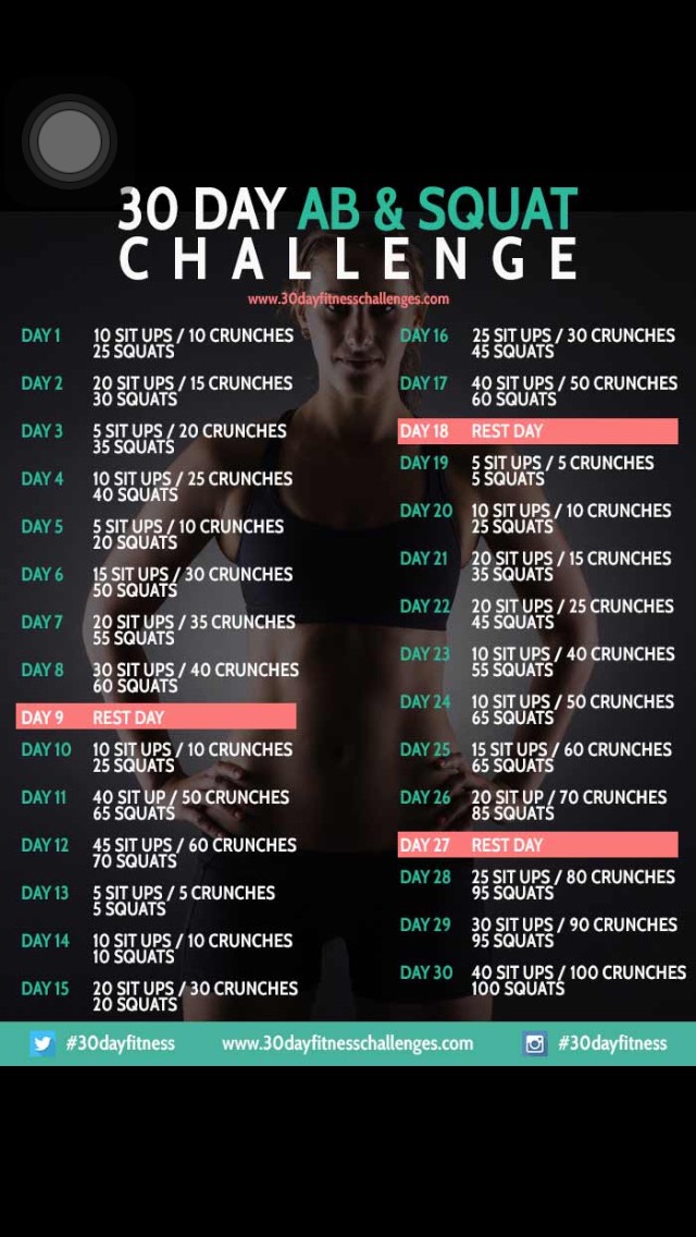 30 Day Challenge Workouts