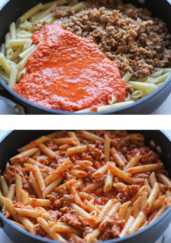 Red Pepper Pasta Bake - Yummy!