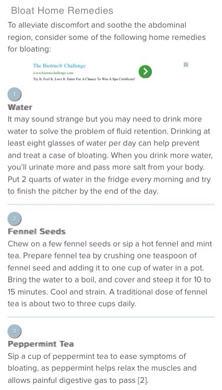 Effective Home Remedies for Water Retention or Bloating!!!