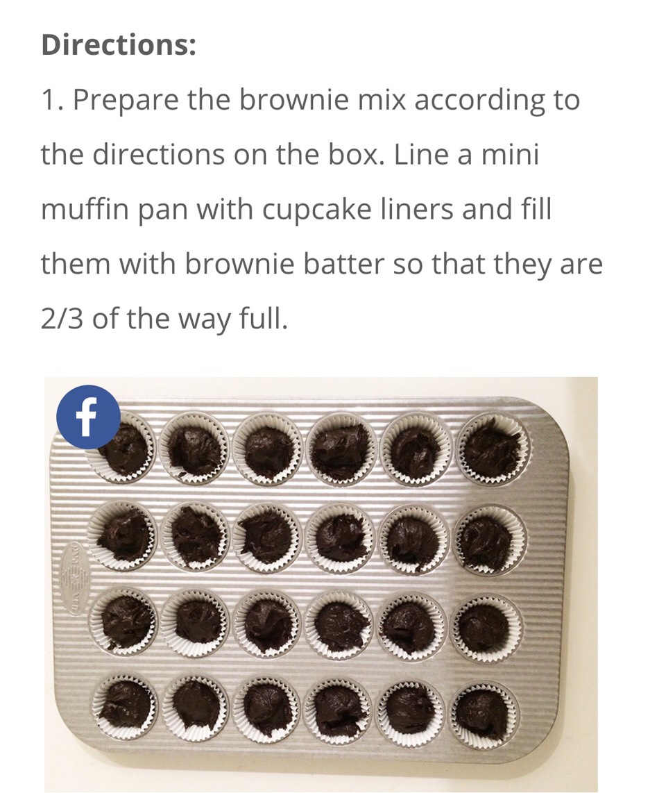 Fluffernutter Brownie Cups. ๐