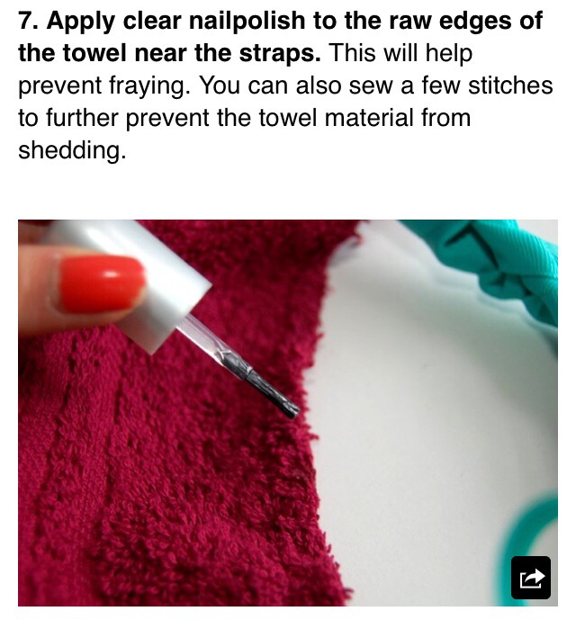 DIY Towel Beach Bag