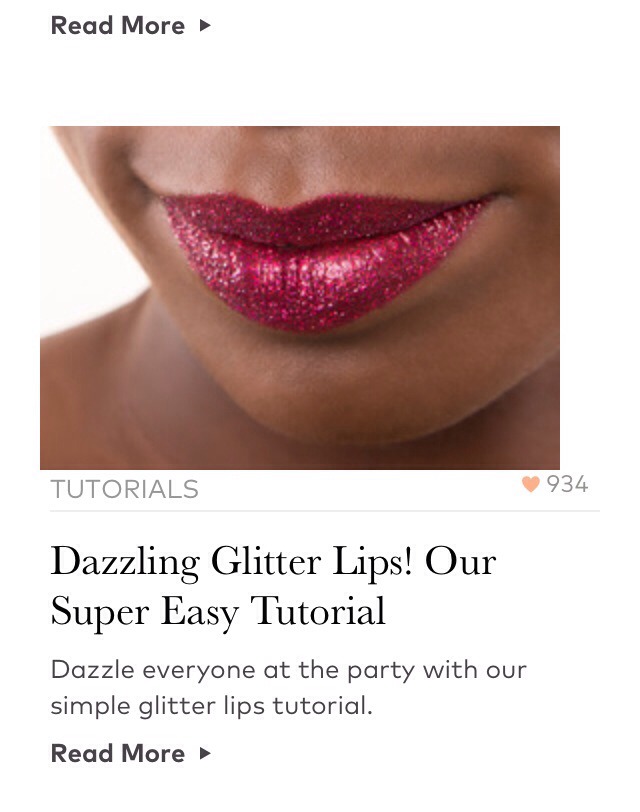 DIY Glitter Lips 