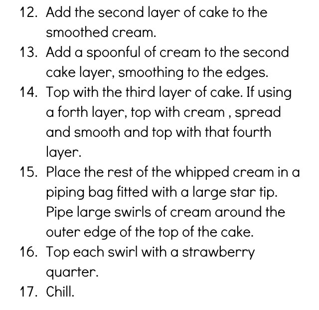 "MADE FROM SCRATCH STRAWBERRIES & CREAM CAKE"