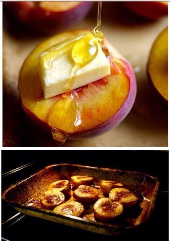 Honey Roast Peaches!! 