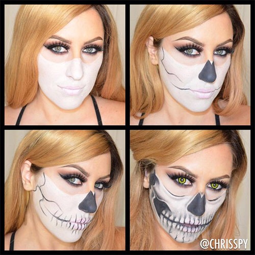 Easy Halloween Makeup Tutorials! #HalloweenTip
