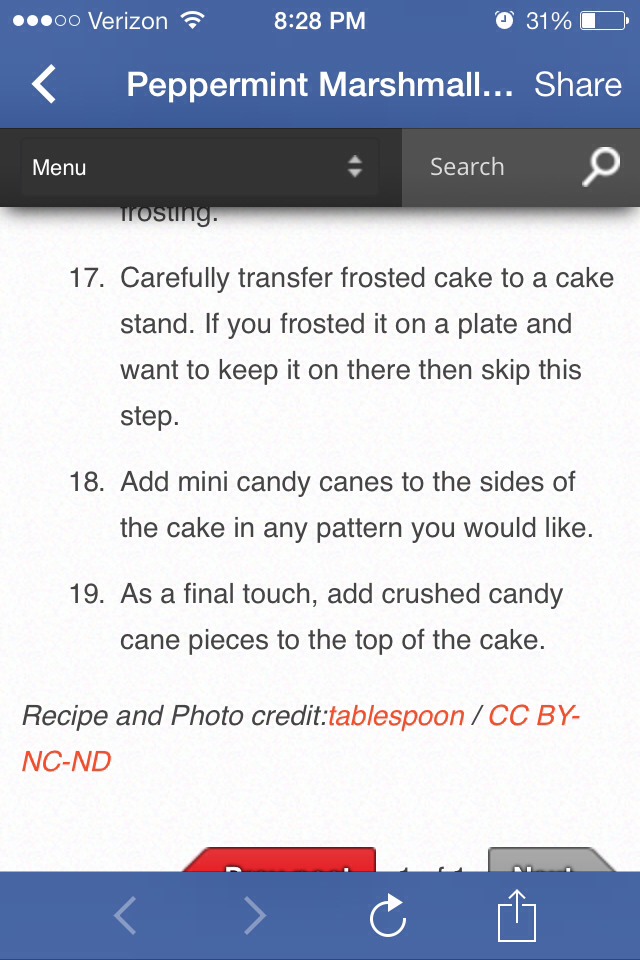 Peppermint Marshmallow Cake!!!