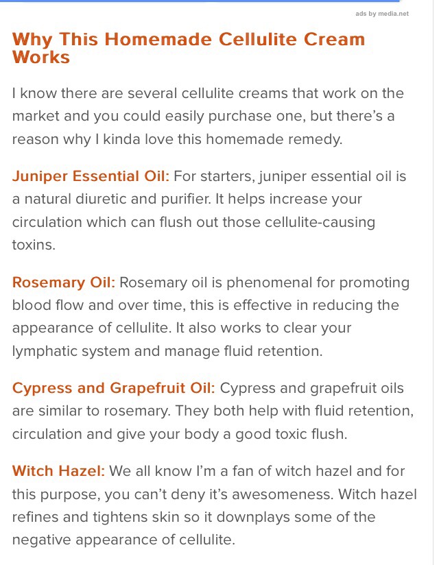 Homemade Cellulite Cream That Works👌