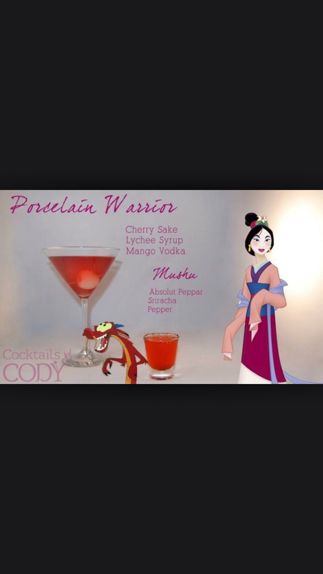 Disney Inspired Cocktail Drinks. Created By Cocktails By Cody. 