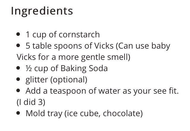 HOMEMADE VICKS SHOWER TABLETS RECIPE 💙💚💛💜