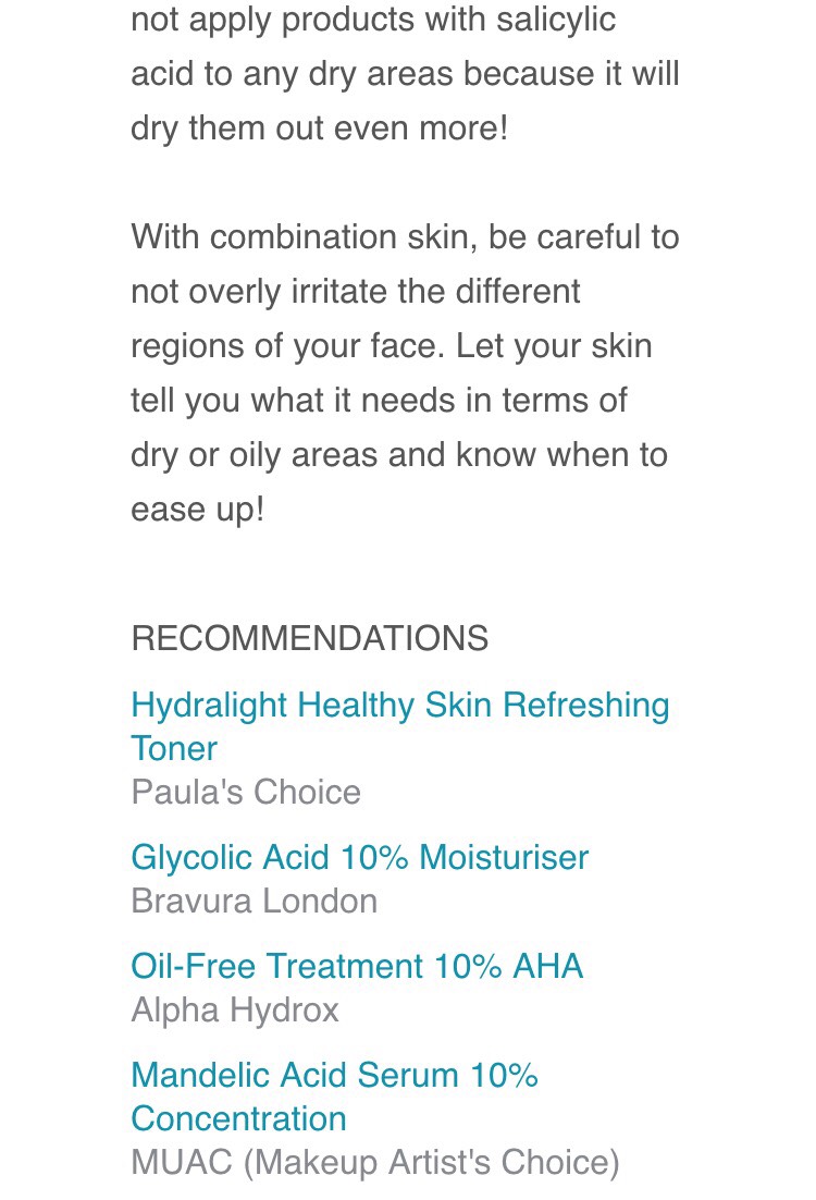 Skincare Routine Guide For COMBINATION Skin