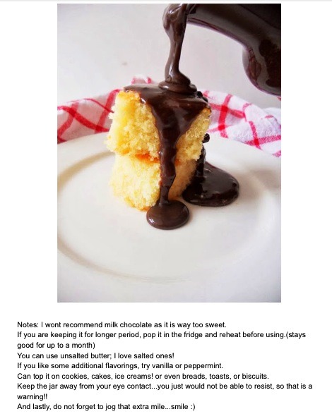 Note from the author... More info available here - http://www.nisahomey.com/2013/11/easy-hot-fudge-sauce.html