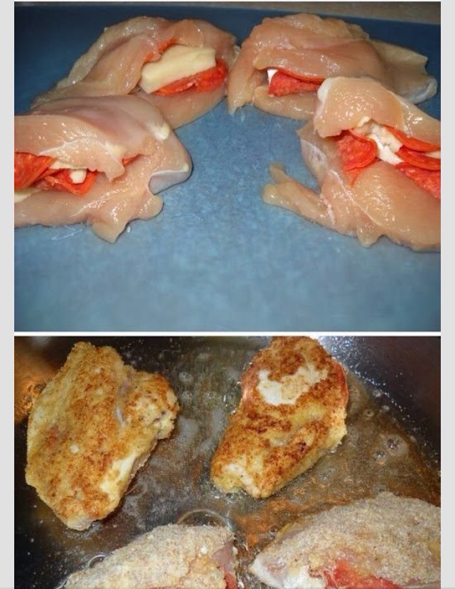 👍Pepperoni Stuffed Chicken👍