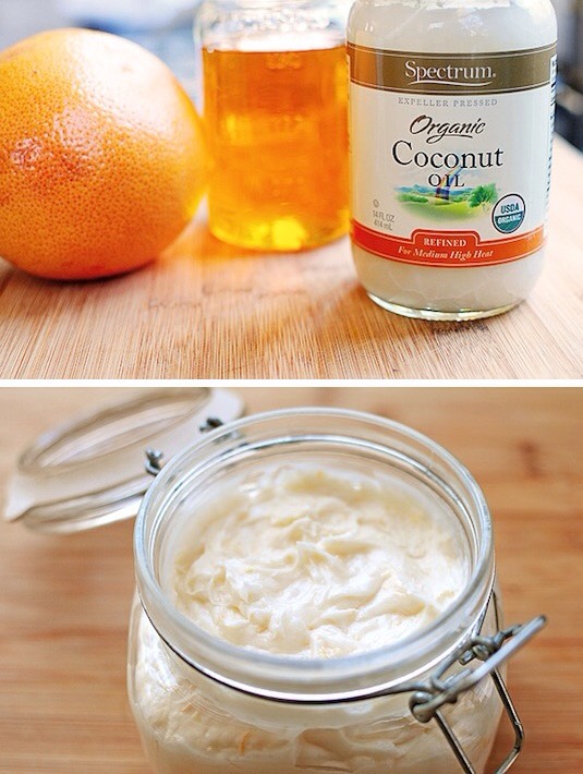 14. Homemade Body Butter
With just 3 ingredients you can make a homemade body butter that doubles as shaving cream and lip balm. It’s all natural, too! In the winter months, I can never get enough moisture; I would love to receive this as a gift.