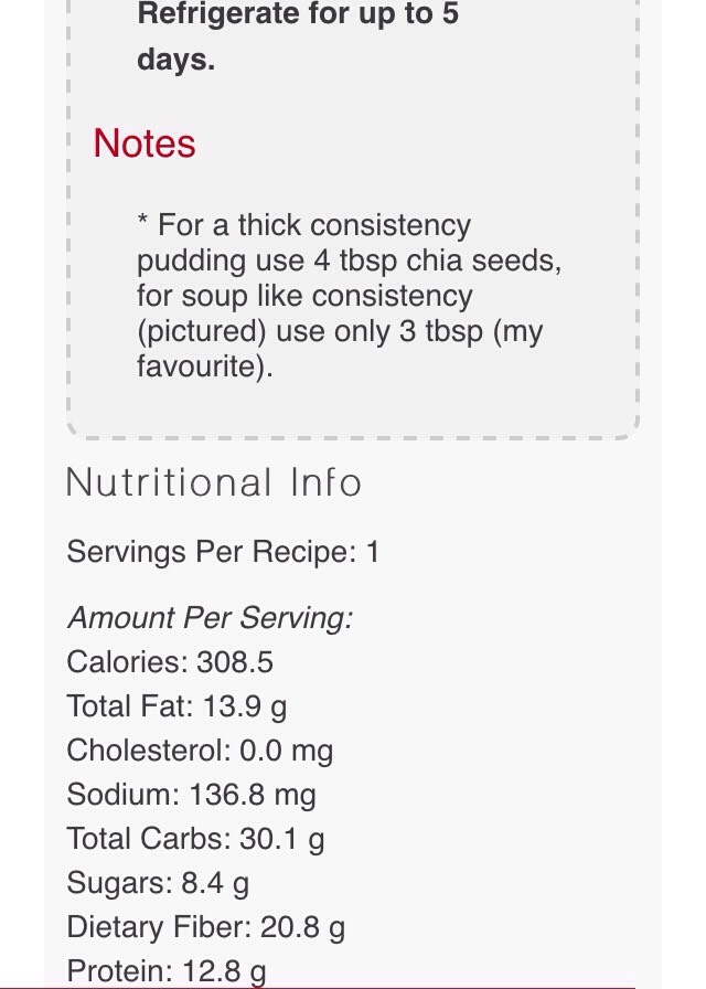 Vanilla Chia Pudding 