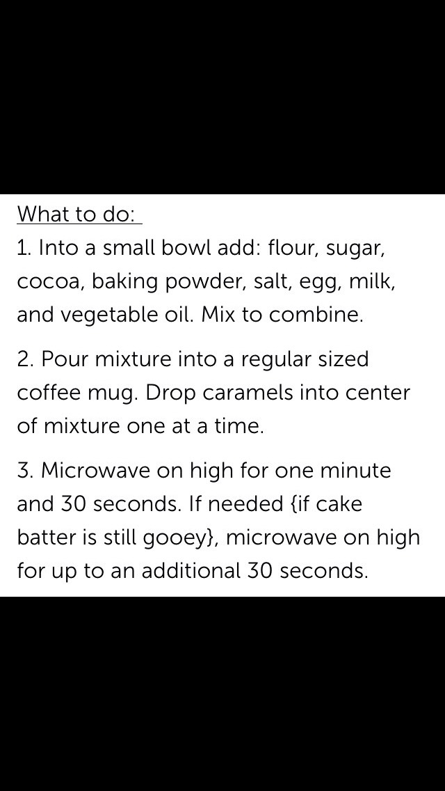 Salted Carmel Mug Cake!