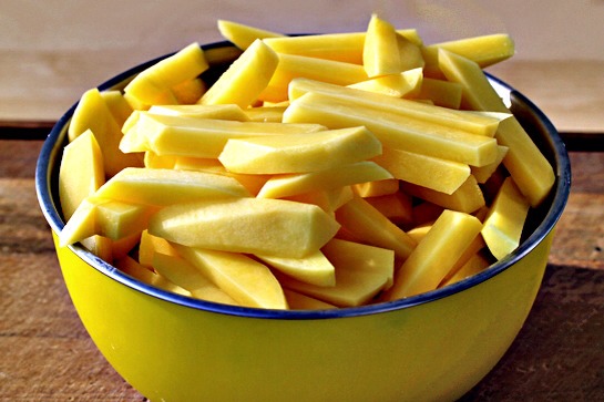 7. Repeat with each potato.