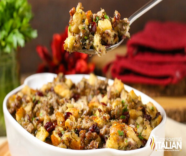 Sausage, Cranberry and Apple Stuffing