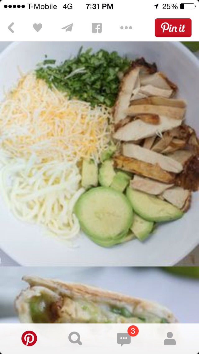 Healthy Chicken Burrito 