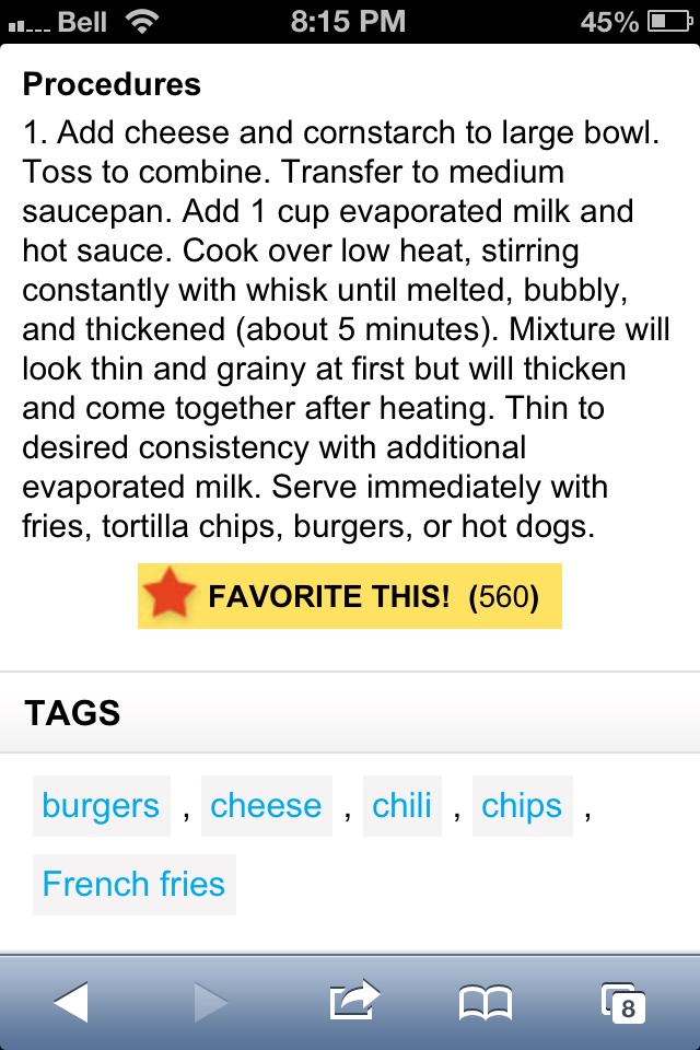 Cheese Sauce for Cheese Fries and Nachos! No Artificial Cheese Needed!! 