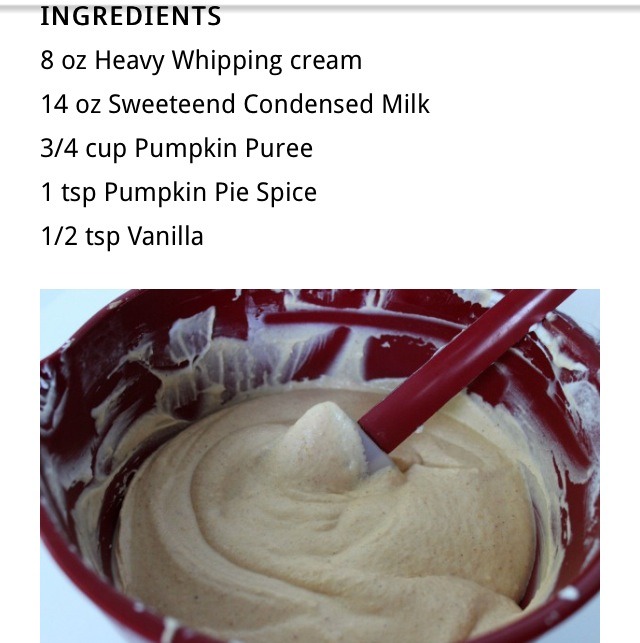 Pumpkin Pie Spiced Ice cream